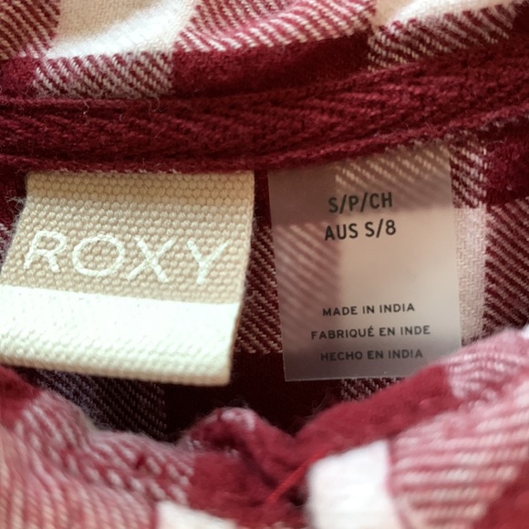 Roxy Women’s Flannel Shirt Sz S - Picture 7 of 7